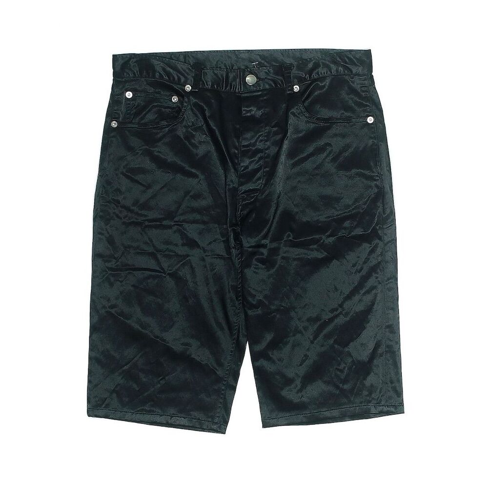 Assembly Women's Long Bermuda Shorts, Black Size L 5-Pocket Design